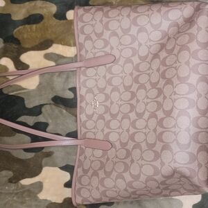 Coach Signature Tote Bag - Purple